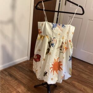Colorful Sun and Star Print Dress